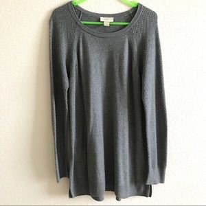 Loft | Grey Waffle Tunic